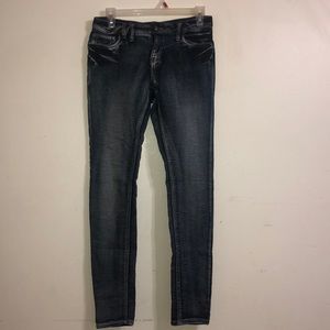 Acid wash jegging jean